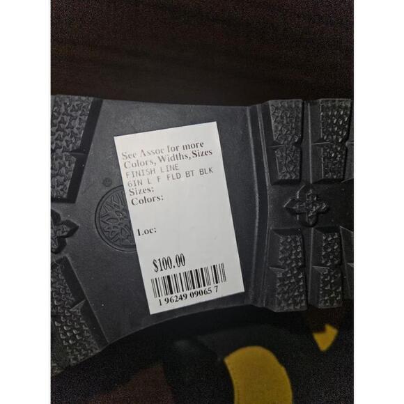 Timberland Field Boots Boys (Size 4) Black Yellow NEW WITHOUT BOX - Picture 2 of 12